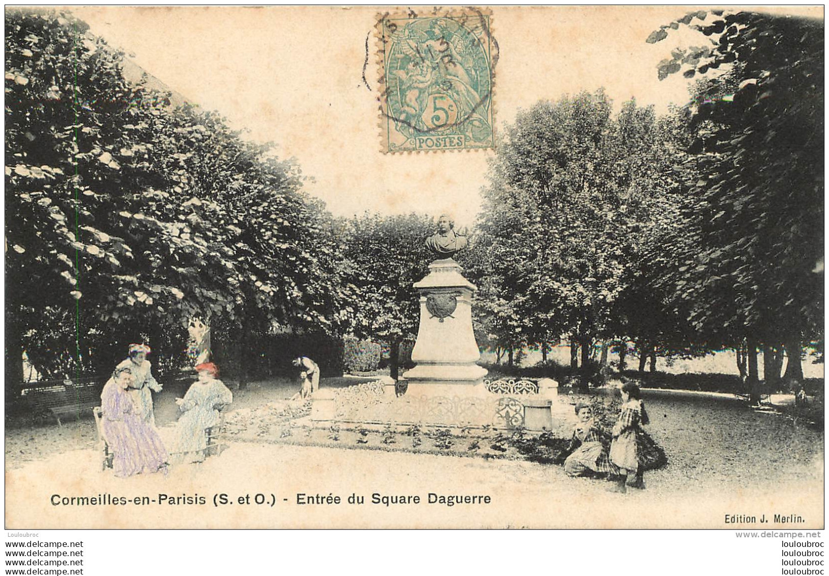 CORMEILLES EN PARISIS ENTREE DU SQUARE DAGUERRE - Cormeilles En Parisis