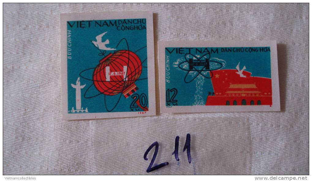 North Vietnam Viet Nam Imperf MNH Bird & Bom H Test Of China Stamps (Ms211) - Vietnam