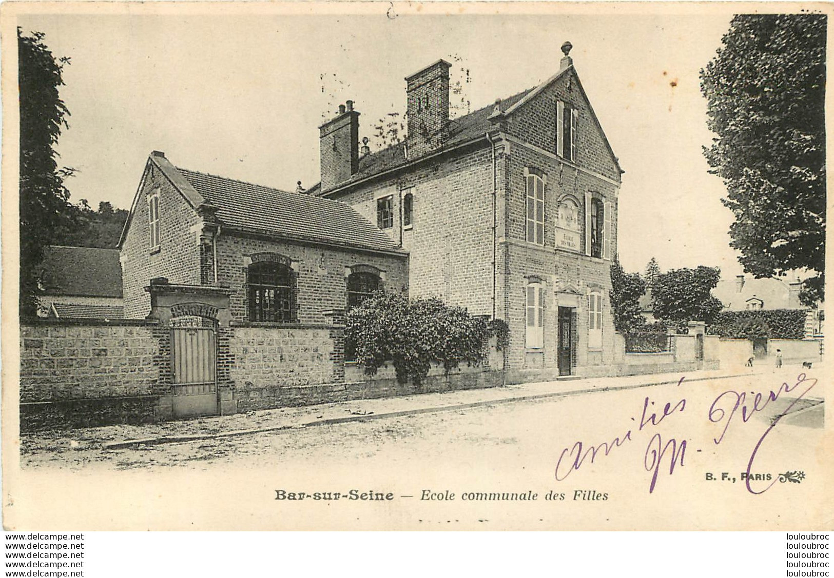 BAR SUR SEINE  ECOLE COMMUNALE DES FILLES - Bar-sur-Seine