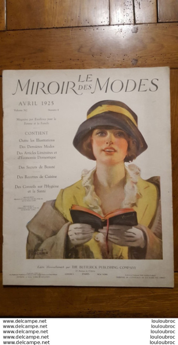 LE MIROIR DES MODES AVRIL 1925   NUMERO 4   42 PAGES - Moda