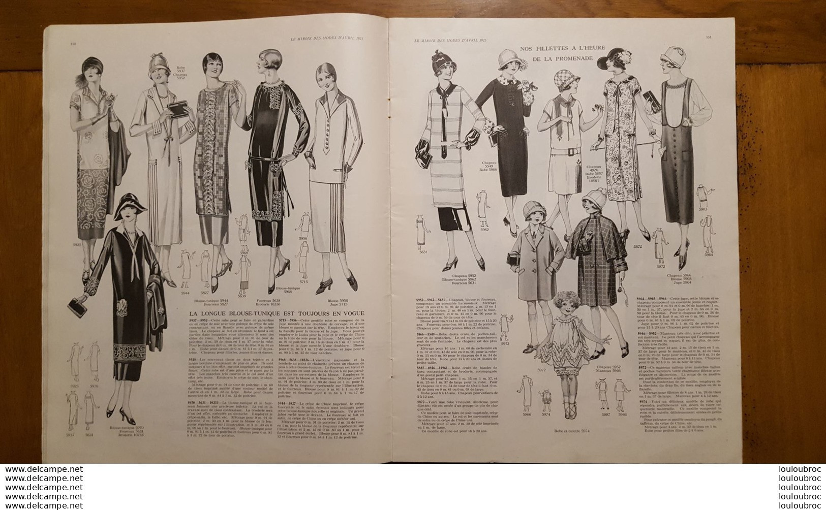 LE MIROIR DES MODES AVRIL 1925   NUMERO 4   42 PAGES - Mode