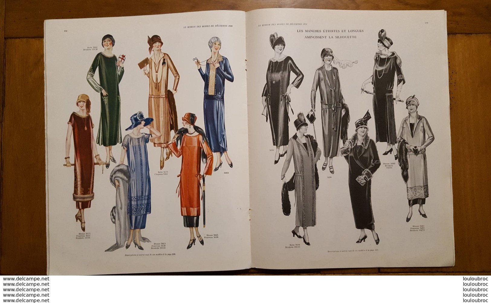 LE MIROIR DES MODES DECEMBRE 1924    NUMERO 6   42 PAGES - Fashion