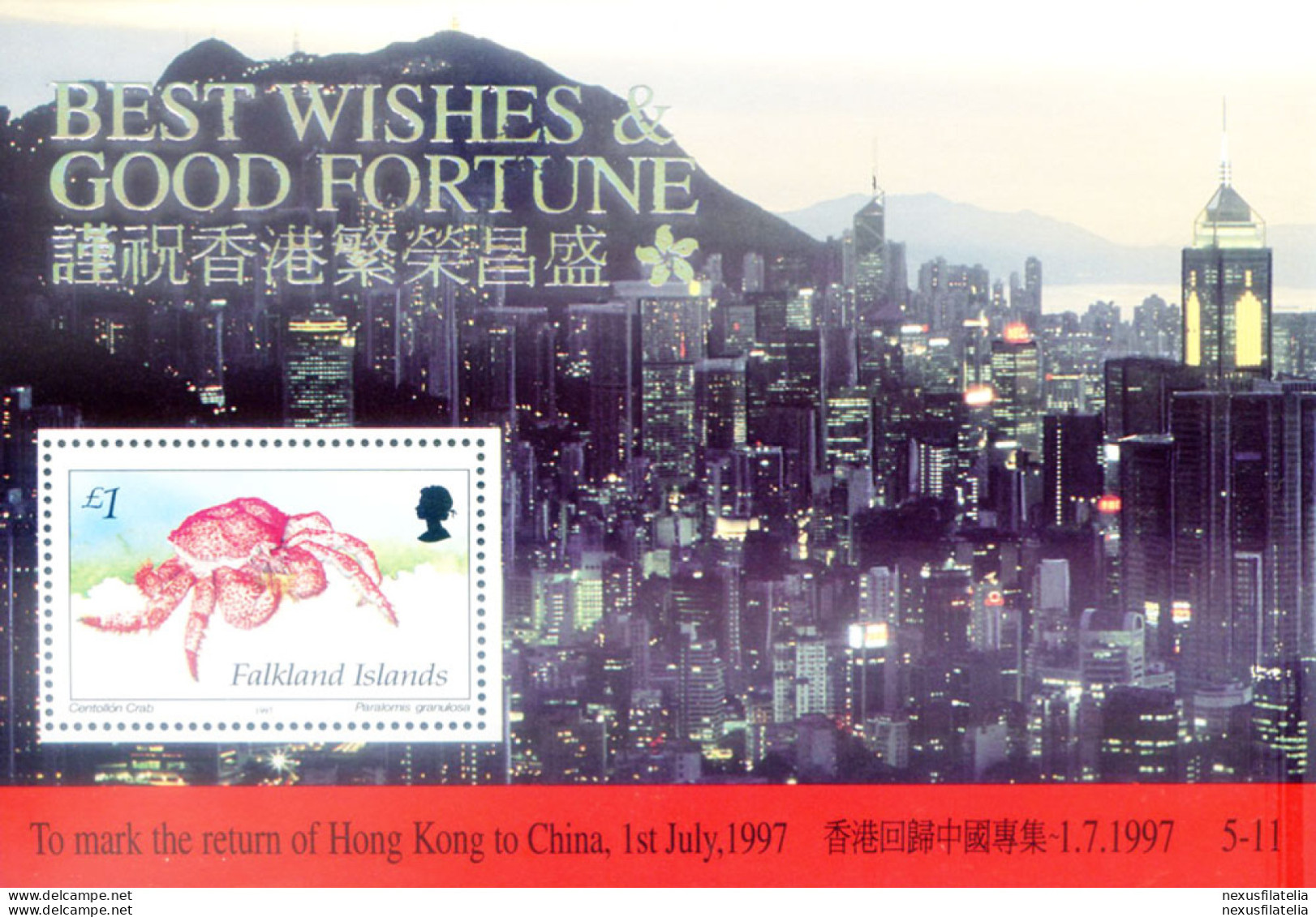 Ritorno Di Hong Kong Alla Cina 1997. - Falkland