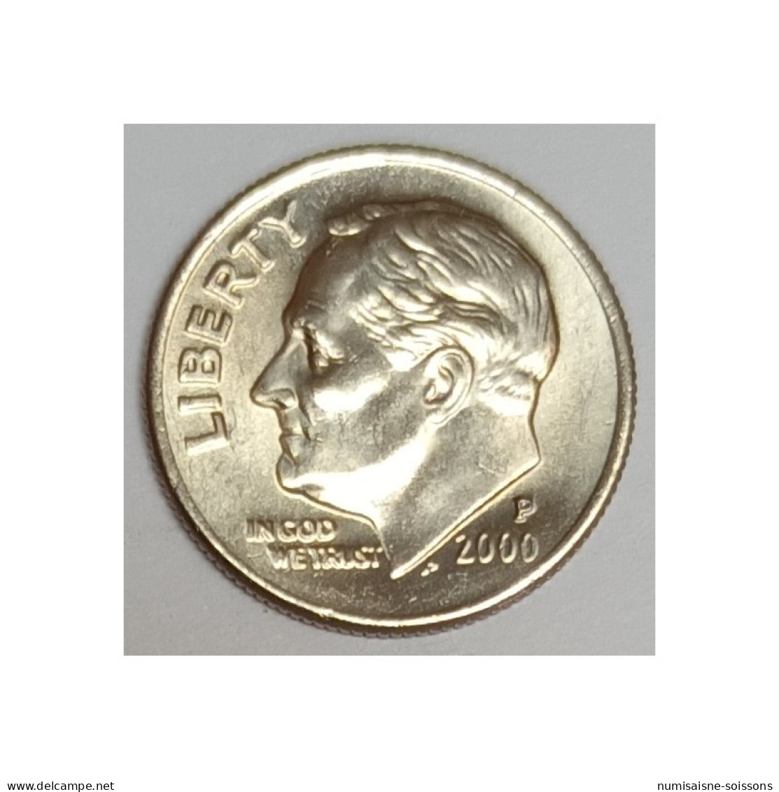 ETATS UNIS - KM 195a - 1 DIME 2000 P - Philadelphie - FRANKLIN ROOSEVELT - SUP - 1946-...: Roosevelt