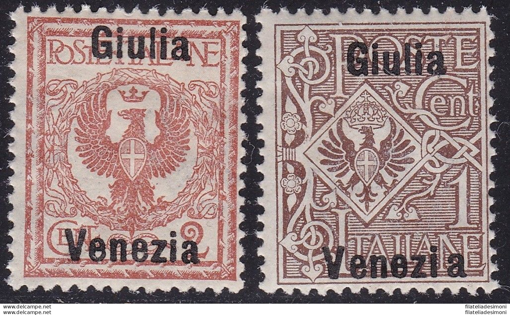 1918 Venezia Giulia, N. 19d/20d SOVRASTAMPA GIULIA VENEZIA - MNH** - Sonstige & Ohne Zuordnung