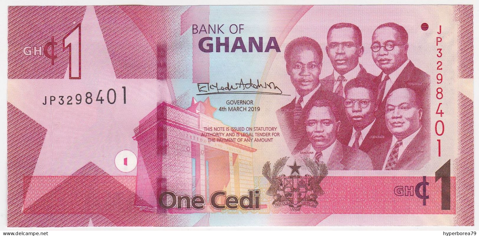 Ghana NEW - 1 Cedi 4.3.2019 - UNC - Ghana