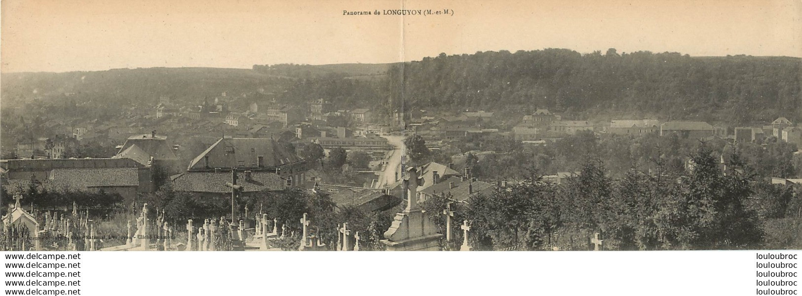 LONGUYON PANORAMA CARTE DOUBLE - Longuyon