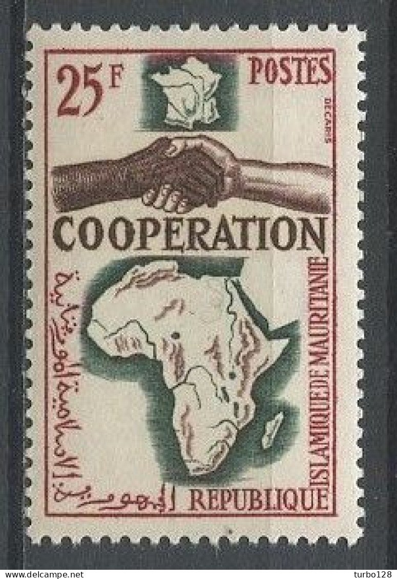 MAURITANIE 1964 N° 183 ** Neuf MNH Superbe C 1 € Coopération Avec La France Carte Mains - Mauritanie (1960-...)