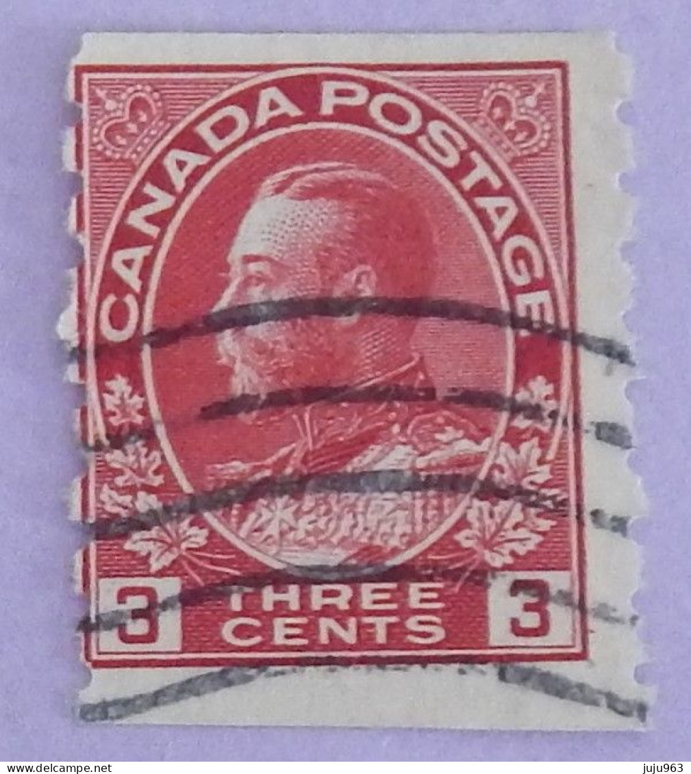 CANADA YT 111bB  OBLITÉRÉ "GEORGE V" ANNÉES 1918/1925 - Gebraucht