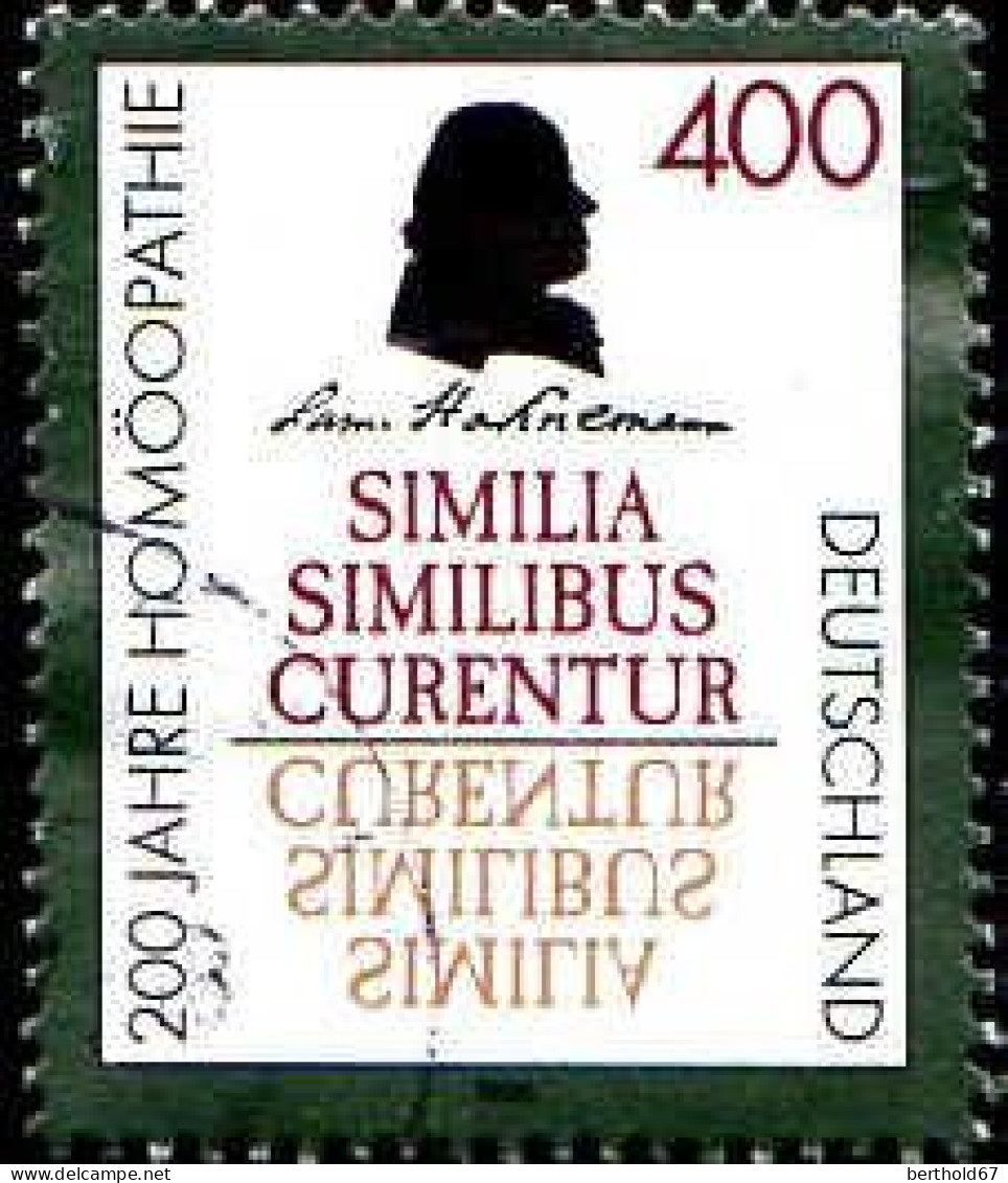 RFA Poste Obl Yv:1712 Mi:1880 Samuel Hahnemann Homéopathe (cachet Rond) (Thème) - Médecine