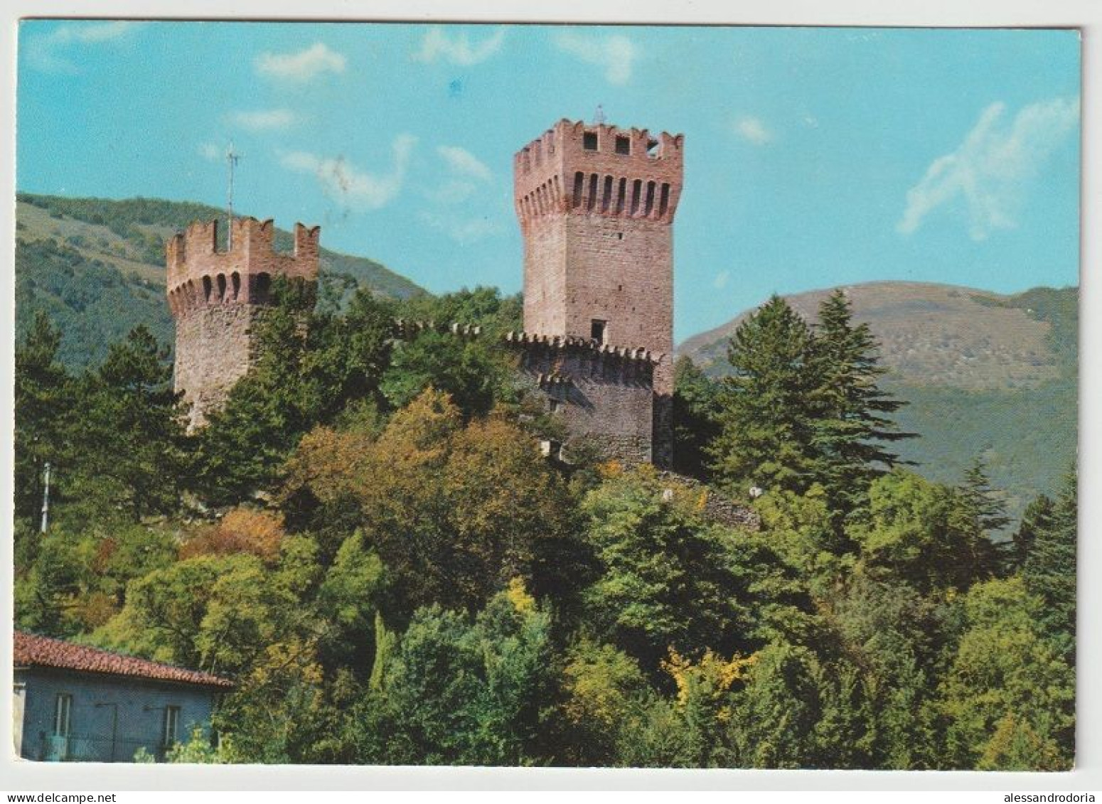 Cartolina Viaggiata Affrancata Arquata Del Tronto M. 778 Torre Medioevale Sec. XIII 1970 Francobollo 25 Lire - Ascoli Piceno