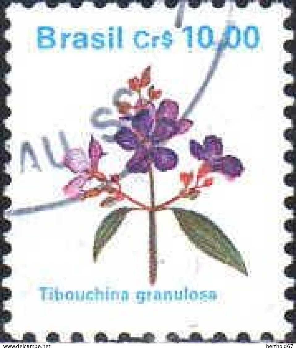 Brésil Poste Obl Yv:1957 Mi:2352 Tibouchina Granulosa (TB Cachet Rond) (Thème) - Andere & Zonder Classificatie
