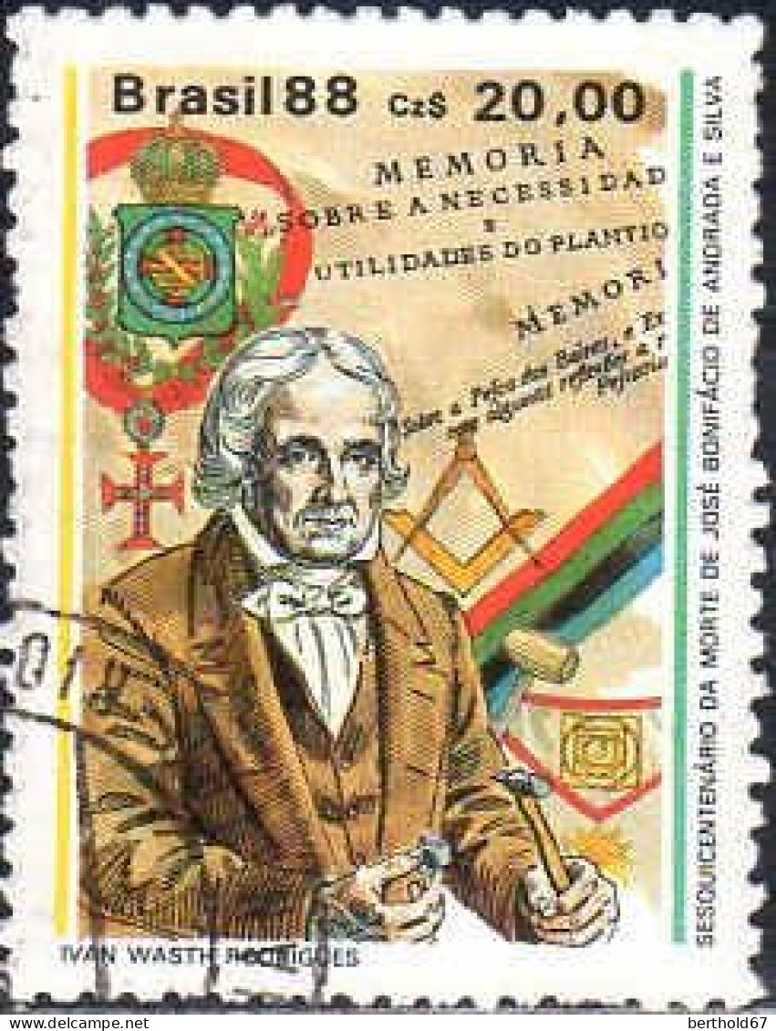 Brésil Poste Obl Yv:1869 Mi:2248 Jose Bonifacio De Andrade E Silva (TB Cachet Rond) - Used Stamps