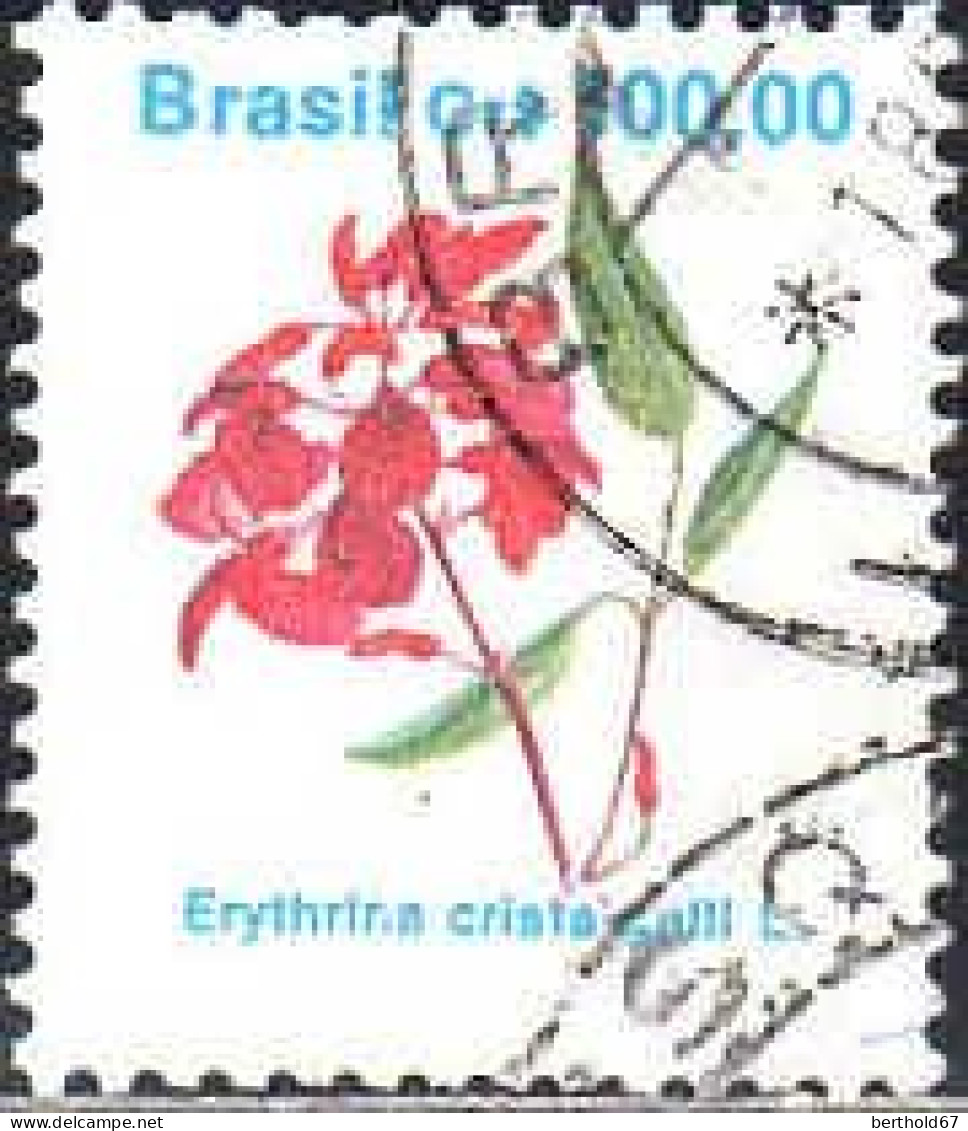Brésil Poste Obl Yv:1979 Mi:2373 Erythrina Cristagalli L. (Beau Cachet Rond) - Oblitérés