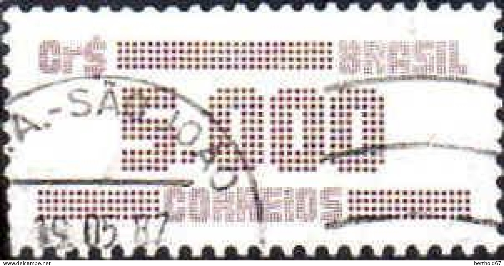 Brésil Poste Obl Yv:1752 Mi:2121 Chiffre Tracé Par Ordinateur (Beau Cachet Rond) - Used Stamps