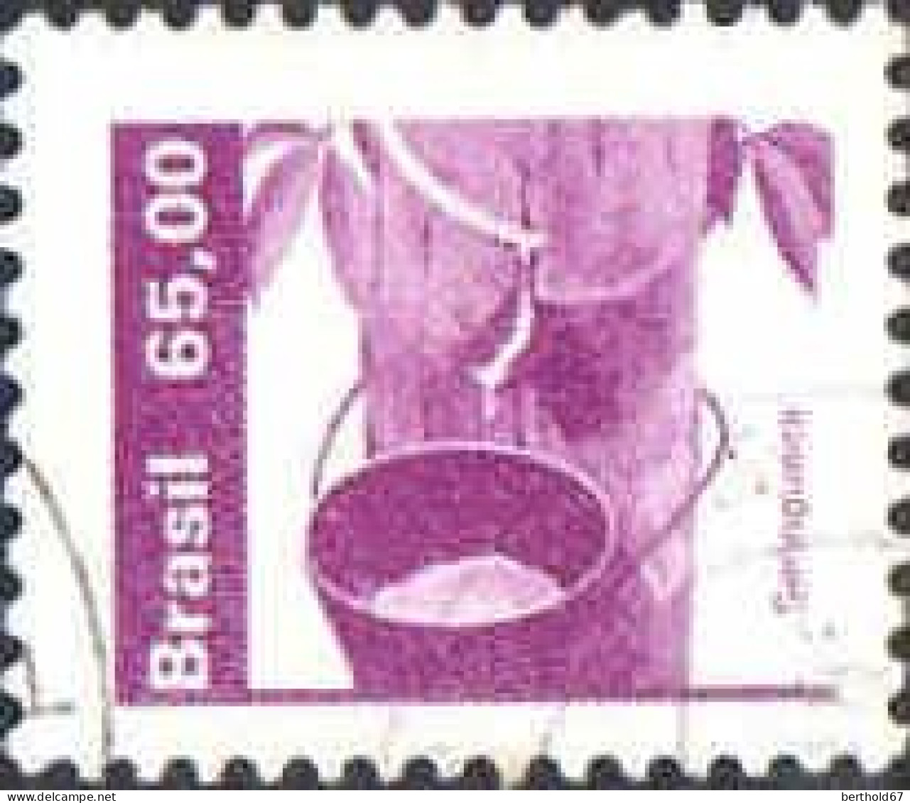 Brésil Poste Obl Yv:1660 Mi:2047 Seriengueira Caoutchouc (cachet Rond) - Used Stamps