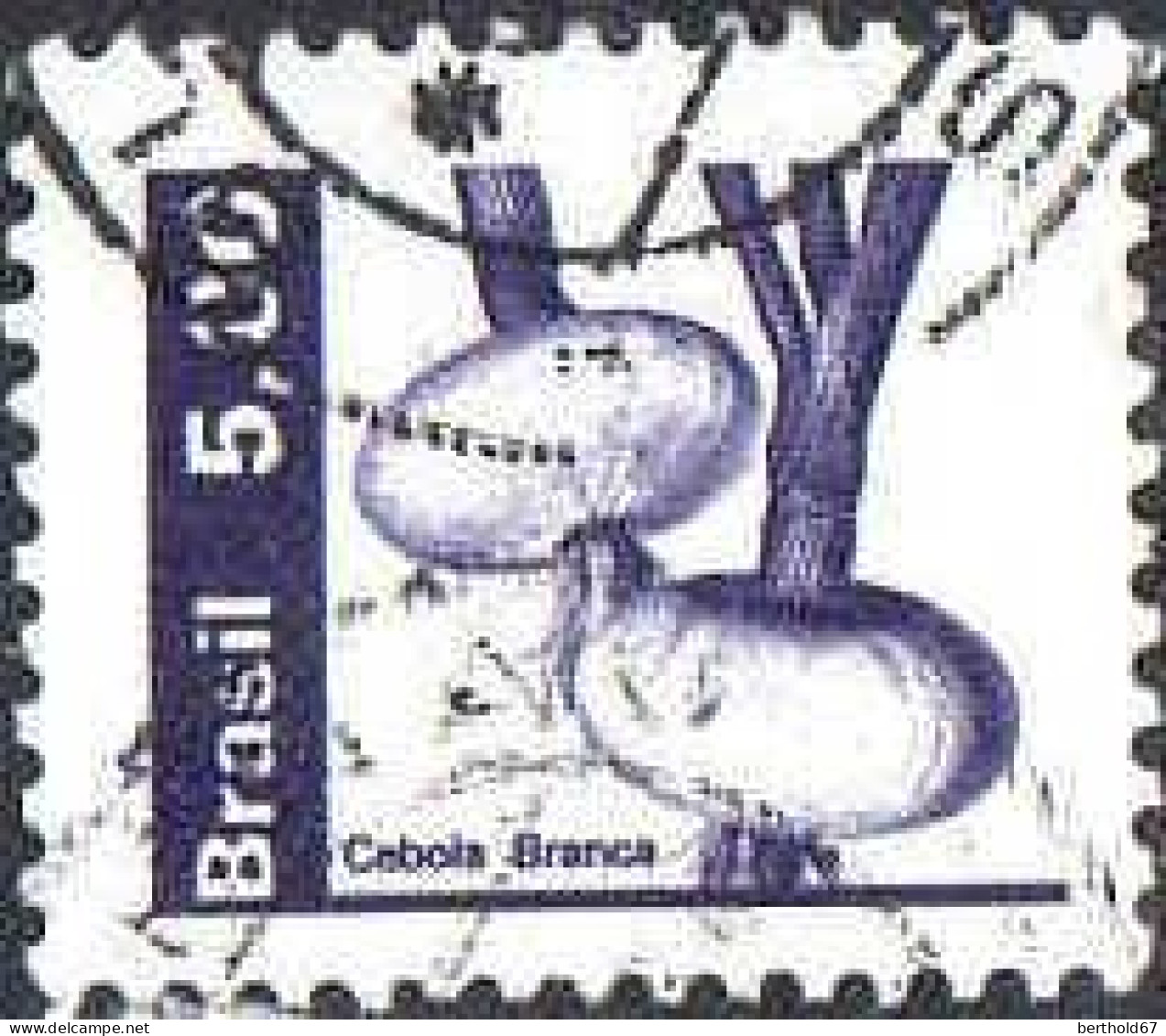 Brésil Poste Obl Yv:1529 Mi:1882 Cebola Branca (Beau Cachet Rond) - Oblitérés