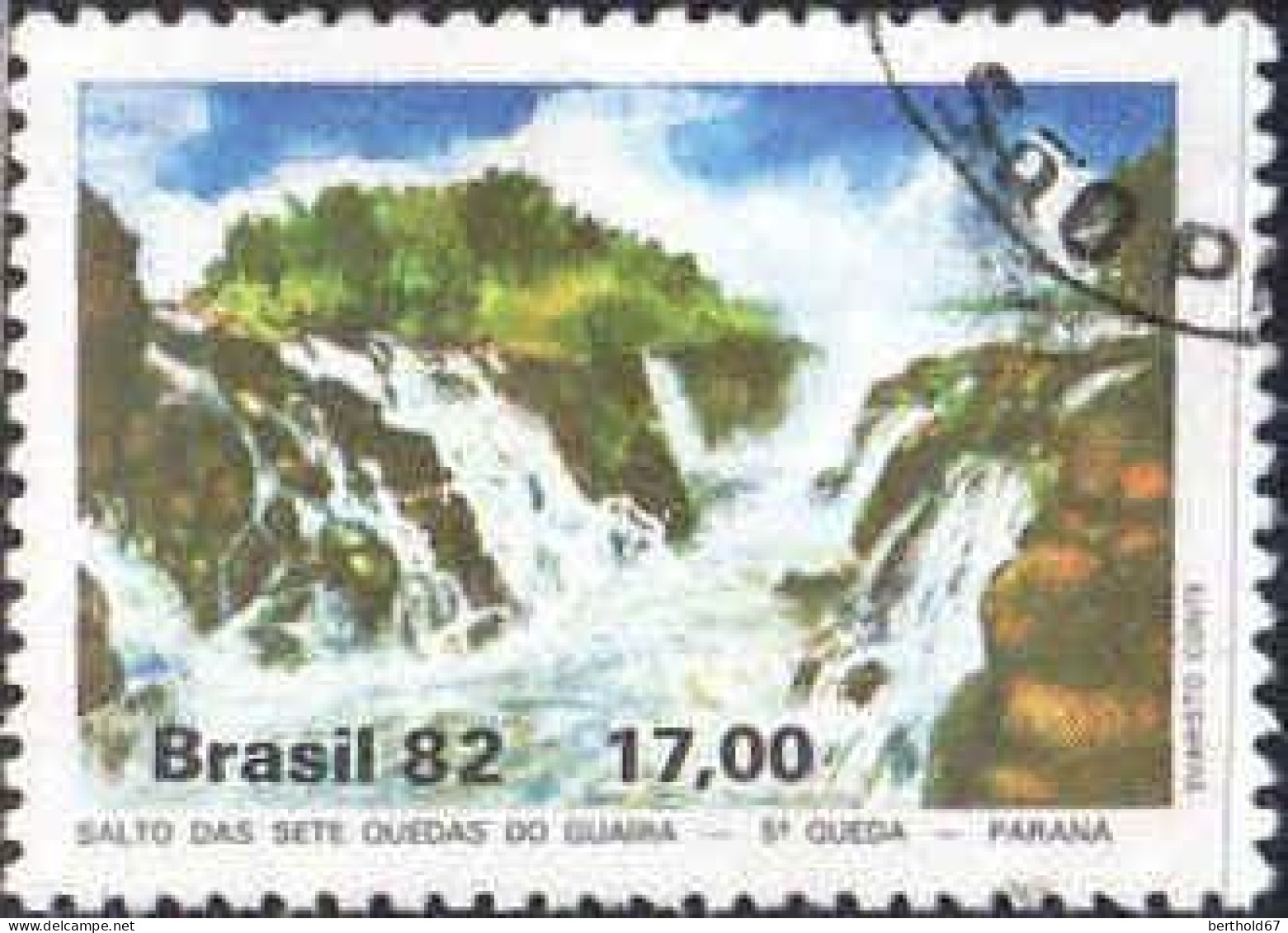 Brésil Poste Obl Yv:1533 Mi:1895 Salto Das Sete Quedas Do Gaira 5 Queda (Beau Cachet Rond) - Oblitérés