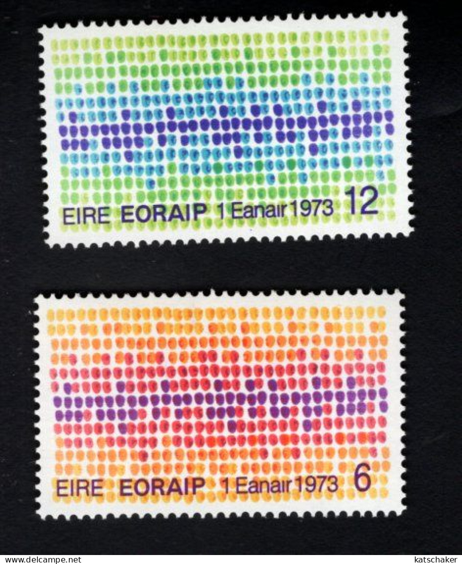 2002421891 1973  SCOTT  327 328  (XX) POSTFRIS  MINT NEVER HINGED - IRELAND'S ENTRY INTO THE EUROPEAN COMMUNITY - Unused Stamps