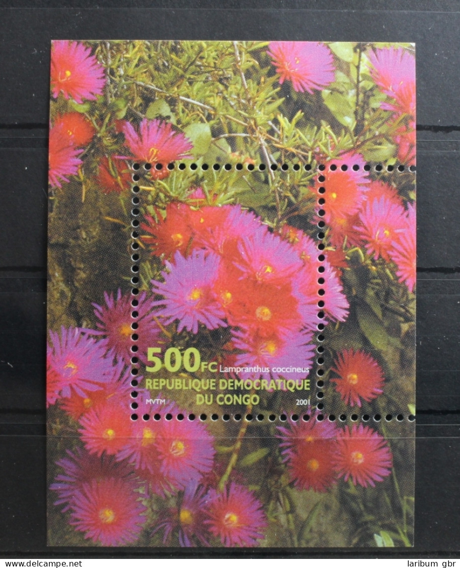 Kongo Block 116 Mit 1702 Postfrisch Blumen #RY002 - Sonstige & Ohne Zuordnung