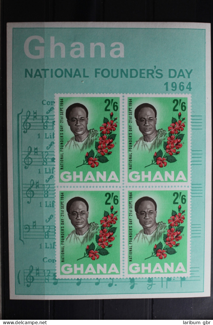 Ghana Block 11 Mit 184 Postfrisch #RX998 - Ghana (1957-...)