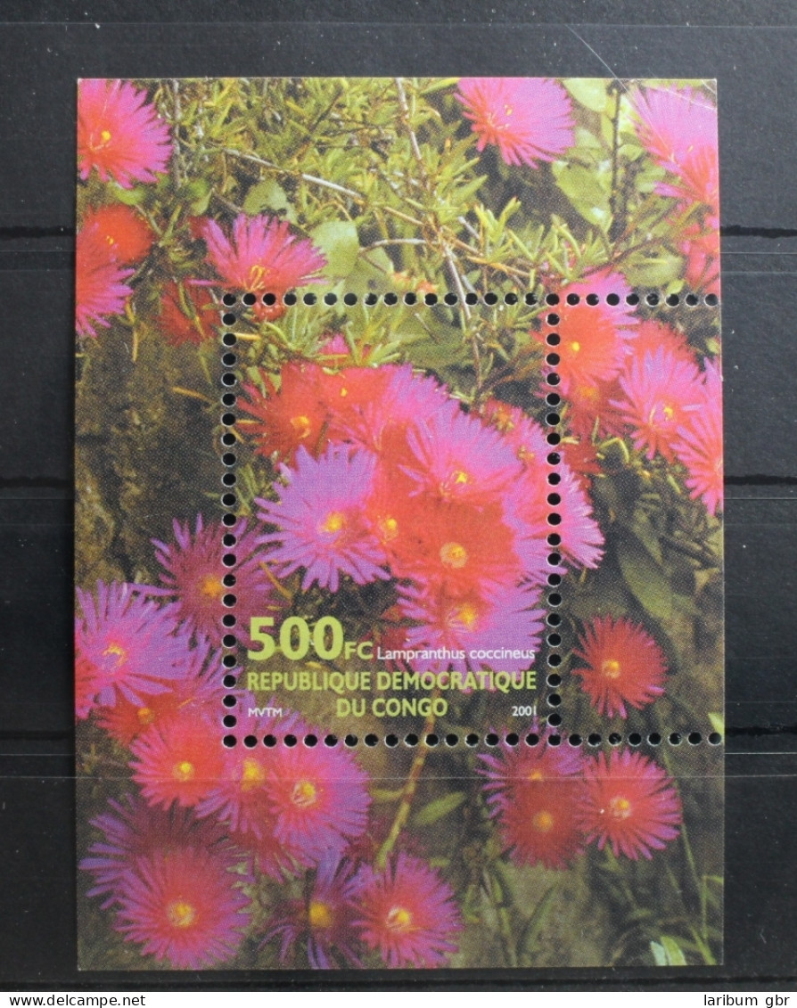 Kongo Block 116 Mit 1702 Postfrisch Blumen #RY001 - Autres & Non Classés