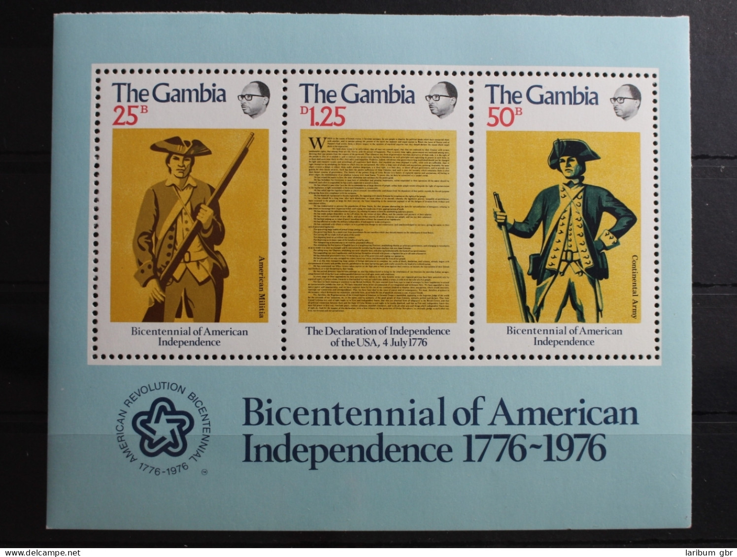 Gambia Block 1 Mit 326-328 Postfrisch Uniformen #RY191 - Gambia (1965-...)