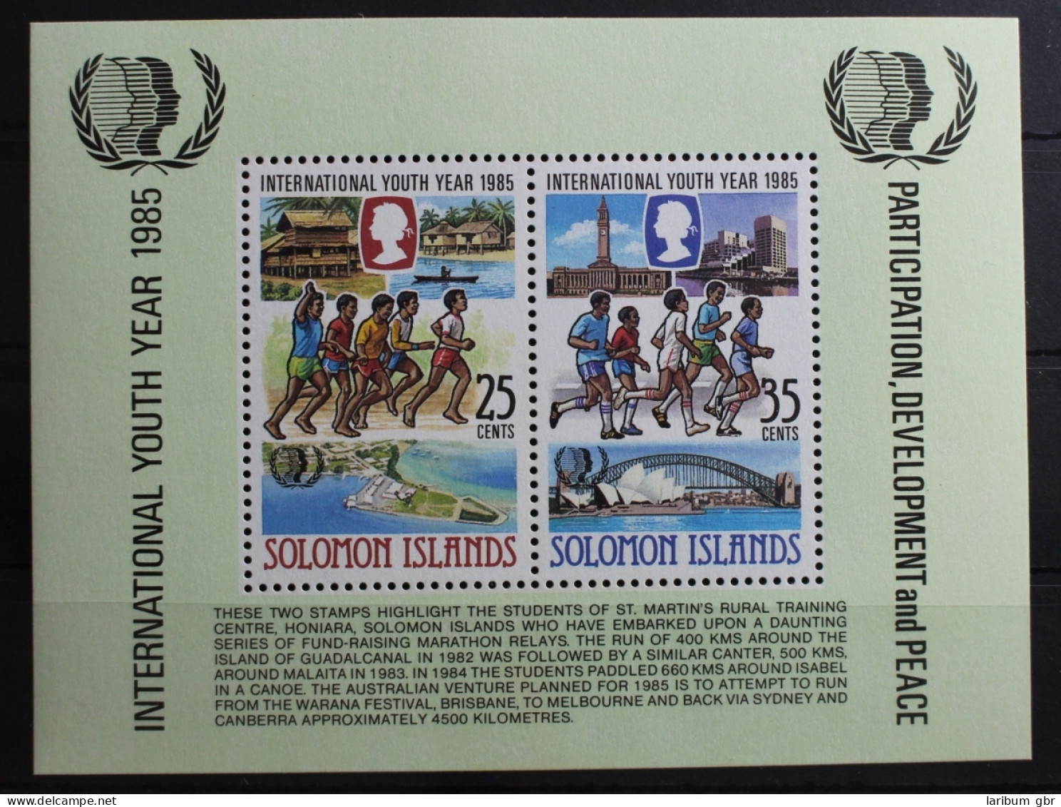 Salomonen Block 17 Mit 559-560 Postfrisch Vögel #RY190 - Solomon Islands (1978-...)