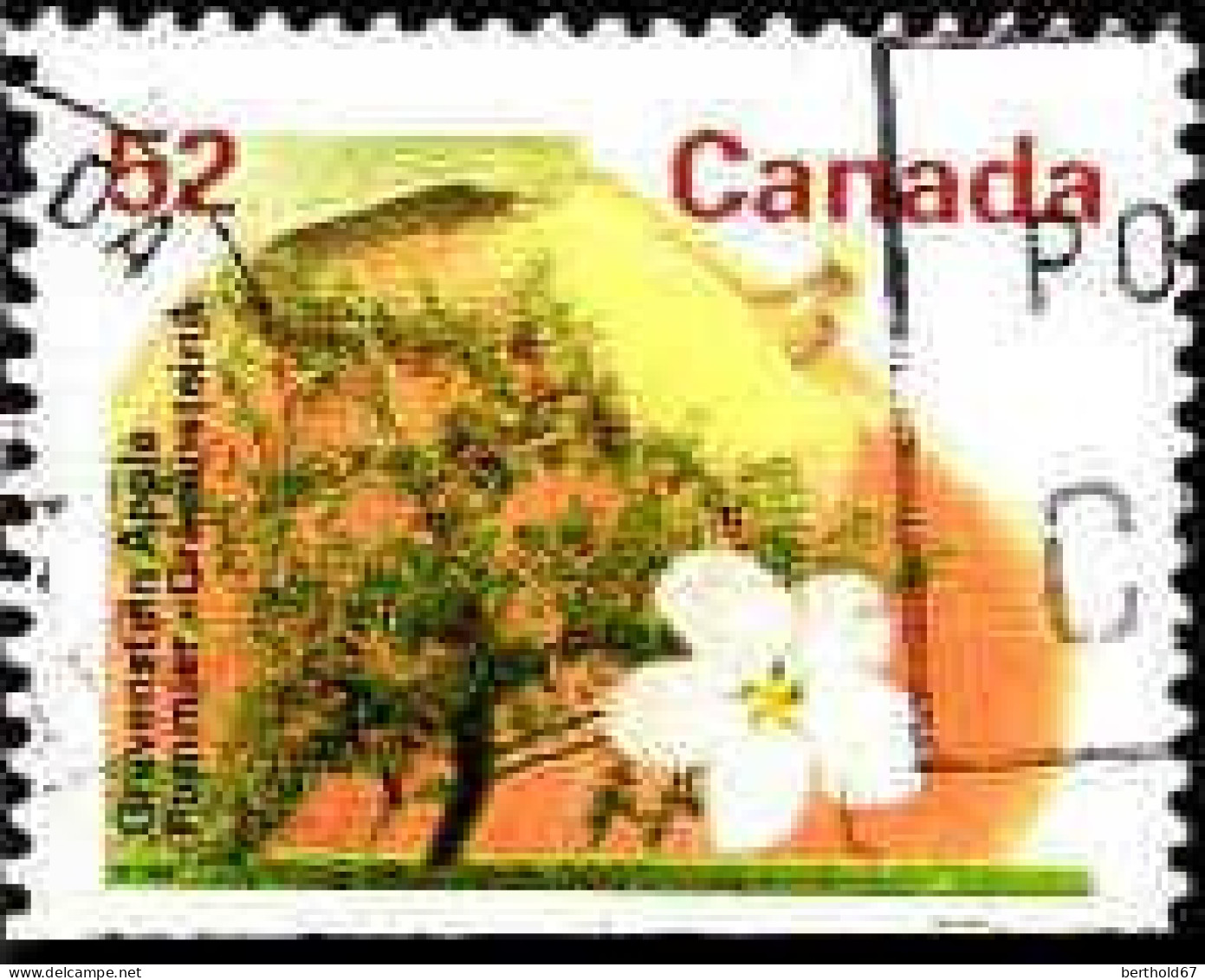 Canada Poste Obl Yv:1419a Mi:1497Du Pommier Gravenstein Gravenstein Apple (Belle Obl.mécanique) - Gebraucht