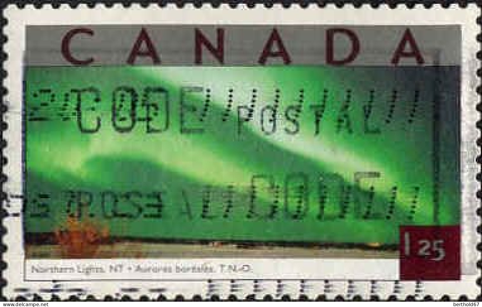 Canada Poste Obl Yv:1942 Mi:2059 Northern Lights (Belle Obl.mécanique) - Usados