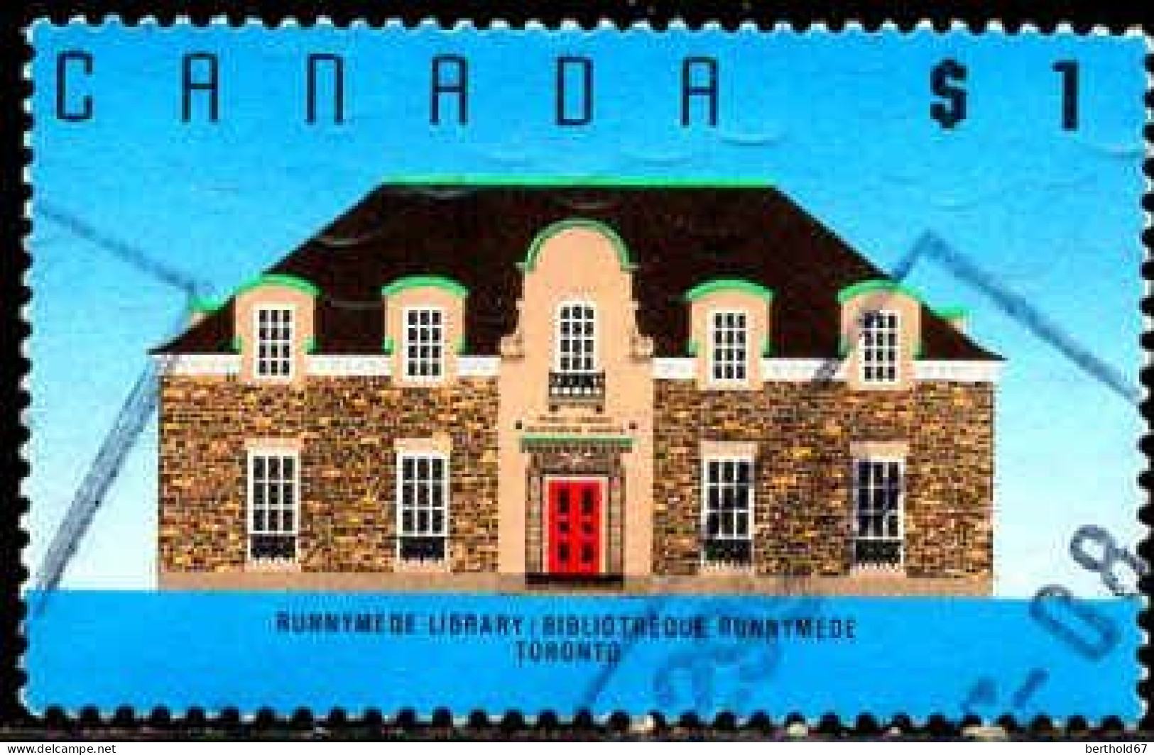 Canada Poste Obl Yv:1094a Mi:1132b Runnymede Library Bibliothèque Runnymede Toronto (Belle Obl.mécanique) - Oblitérés