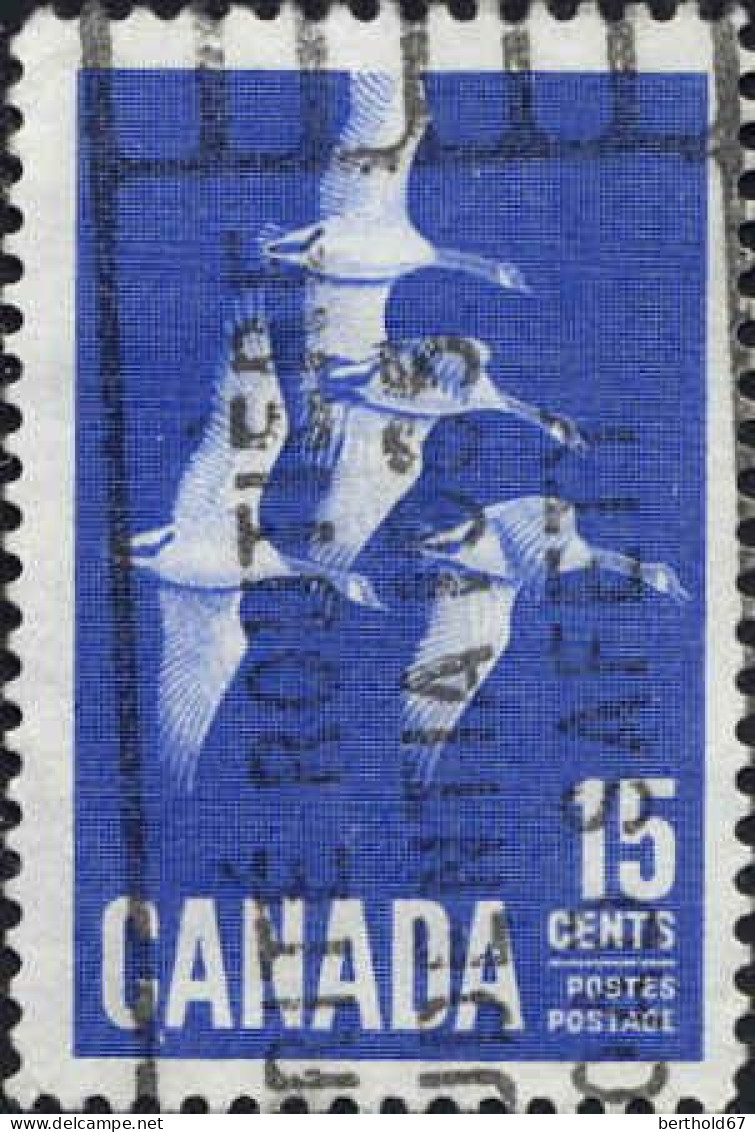 Canada Poste Obl Yv: 337 Mi:357 Vol D'oies (Belle Obl.mécanique) - Oblitérés