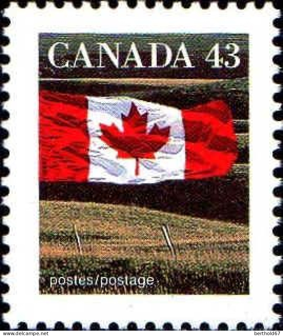 Canada Poste N** Yv:1298 Mi:1338A Drapeau Canadien - Unused Stamps