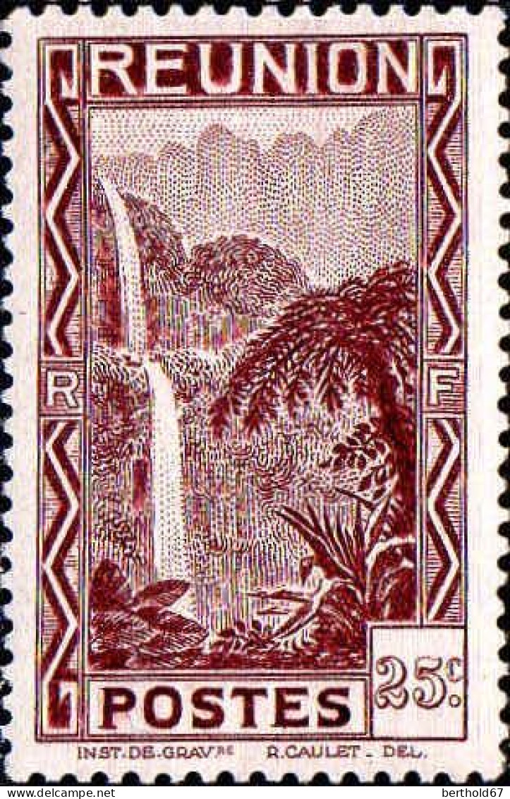 Réunion Poste N** Yv:132 Mi:132 Le Bras Des Demoiselles Cascade - Unused Stamps