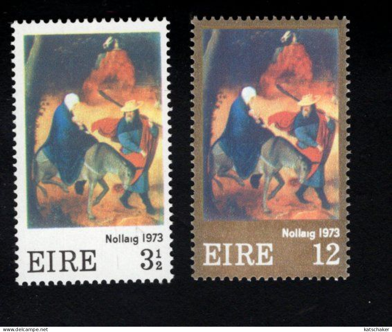 2002425023 1973  SCOTT  336 337  (XX) POSTFRIS  MINT NEVER HINGED - FLIGHT INTO EGYPT BY JAN DE COCK - Unused Stamps
