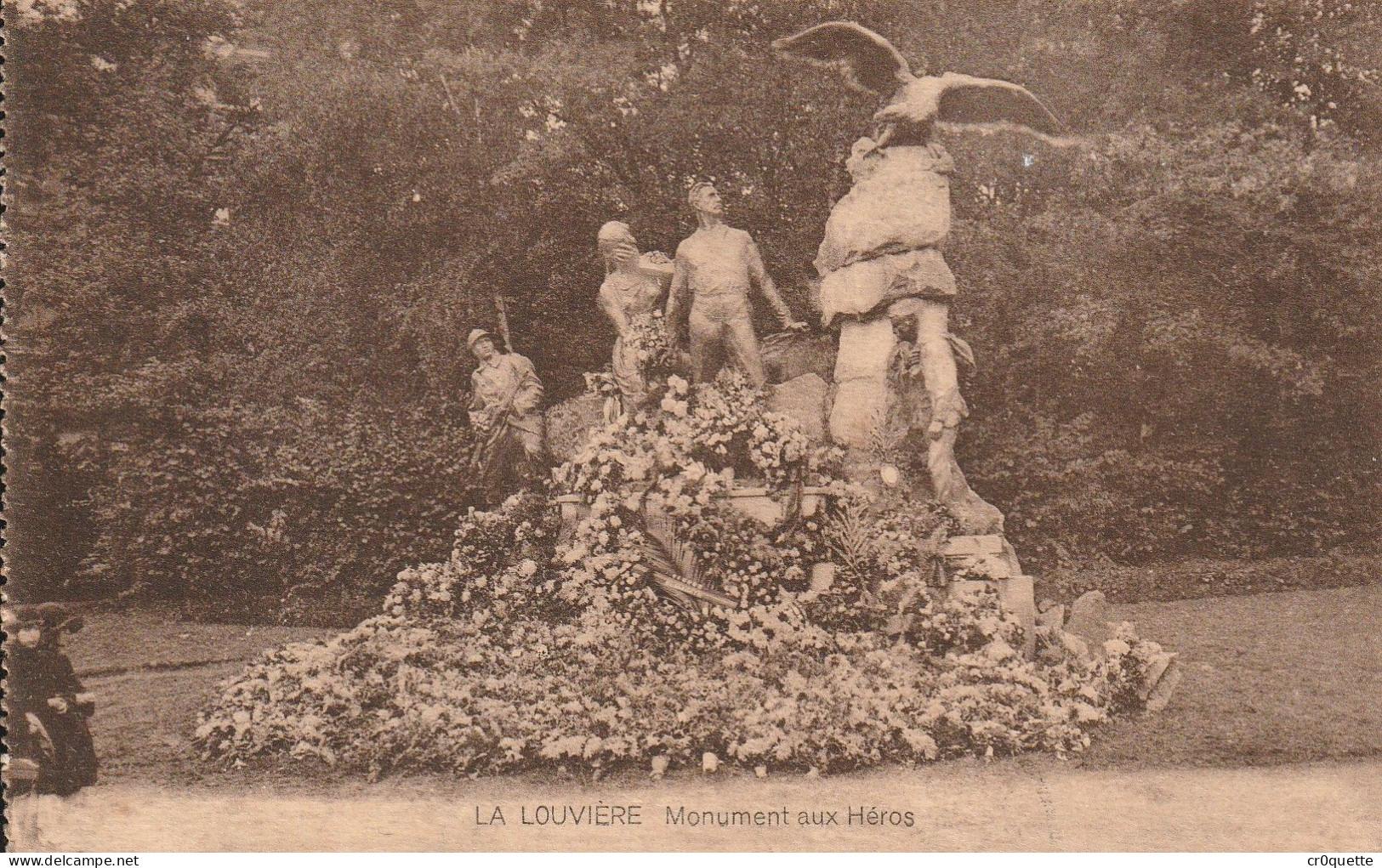 # BELGIQUE - LA LOUVIERE / MONUMENT Aux HEROS En 1924 - La Louvière