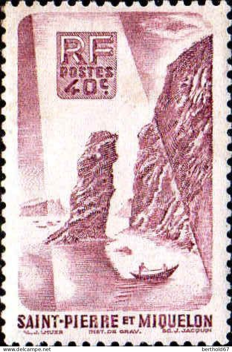 SPM Poste N* Yv: 327 Mi:349 Roc De Langlade (avec Charnière) - Unused Stamps
