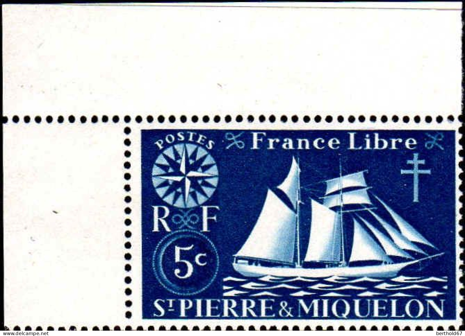 SPM Poste N** Yv: 296/309 Série De Londres Voilier Coin D.feuille - Unused Stamps