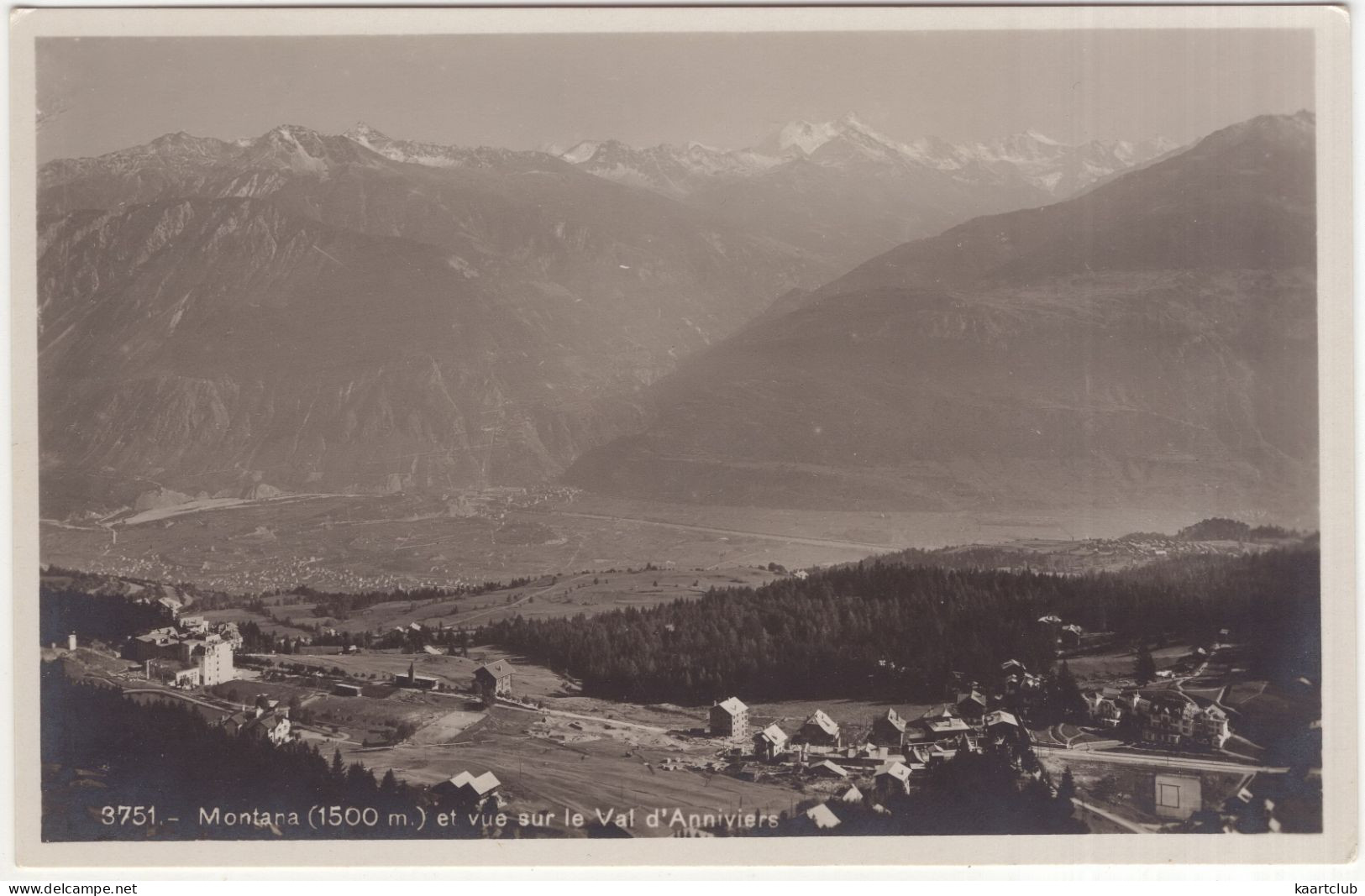 3751. Montana (1500 M) Et Vue Sur Le Val D'Anniviers - (Schweiz/Suisse) - Sierre