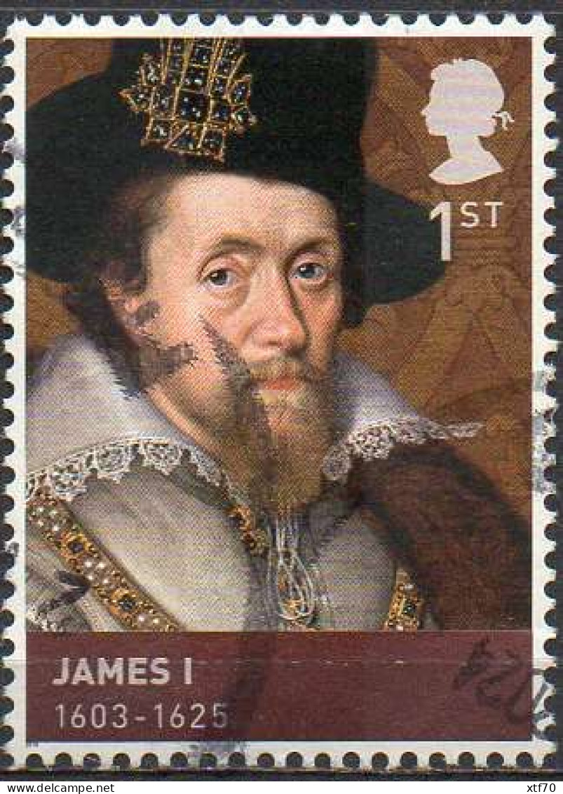 GREAT BRITAIN 2010 Kings And Queens: The House Of Stuart. 1st Class NVI James I - Used Stamps