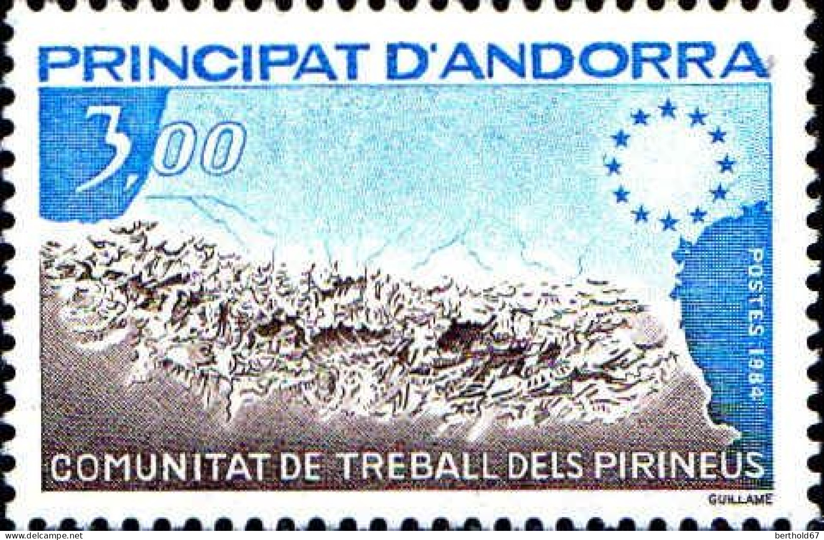Andorre (F) Poste N** Yv:328 Mi:349 Comunitat De Treball Dels Pirineus - Unused Stamps