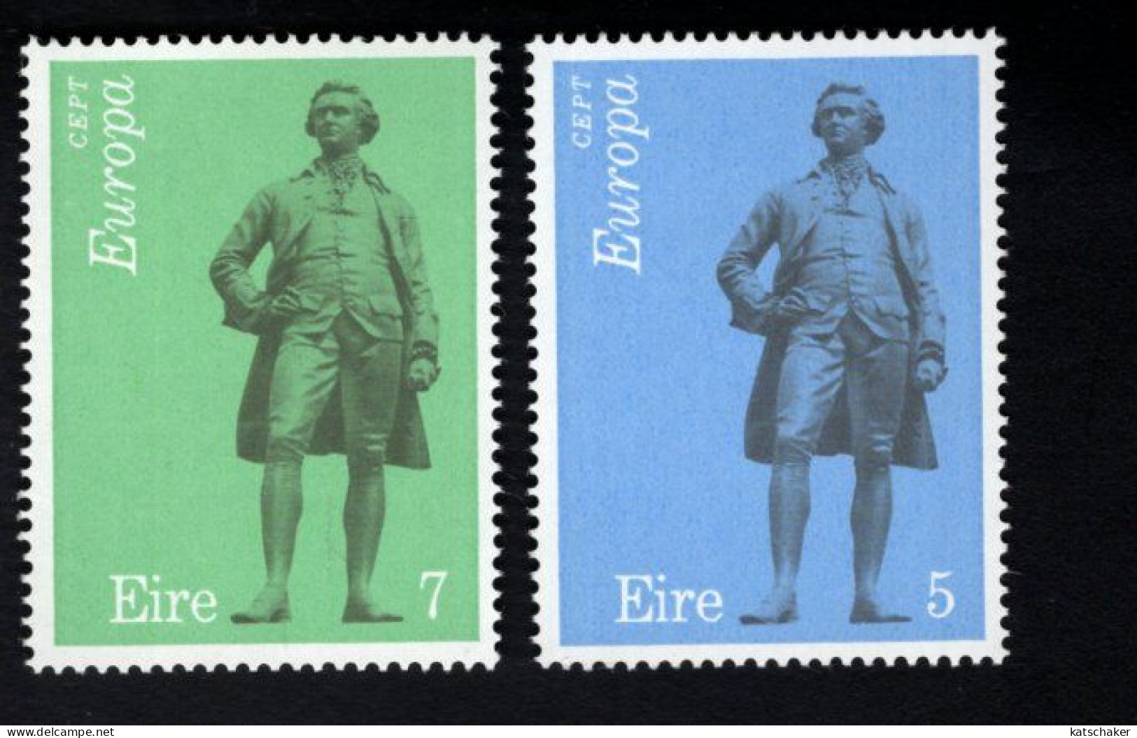 2002430939 1974  SCOTT  339 340  (XX) POSTFRIS  MINT NEVER HINGED - EDMUND BURKE BY JOHN HENRY FOLEY - Unused Stamps