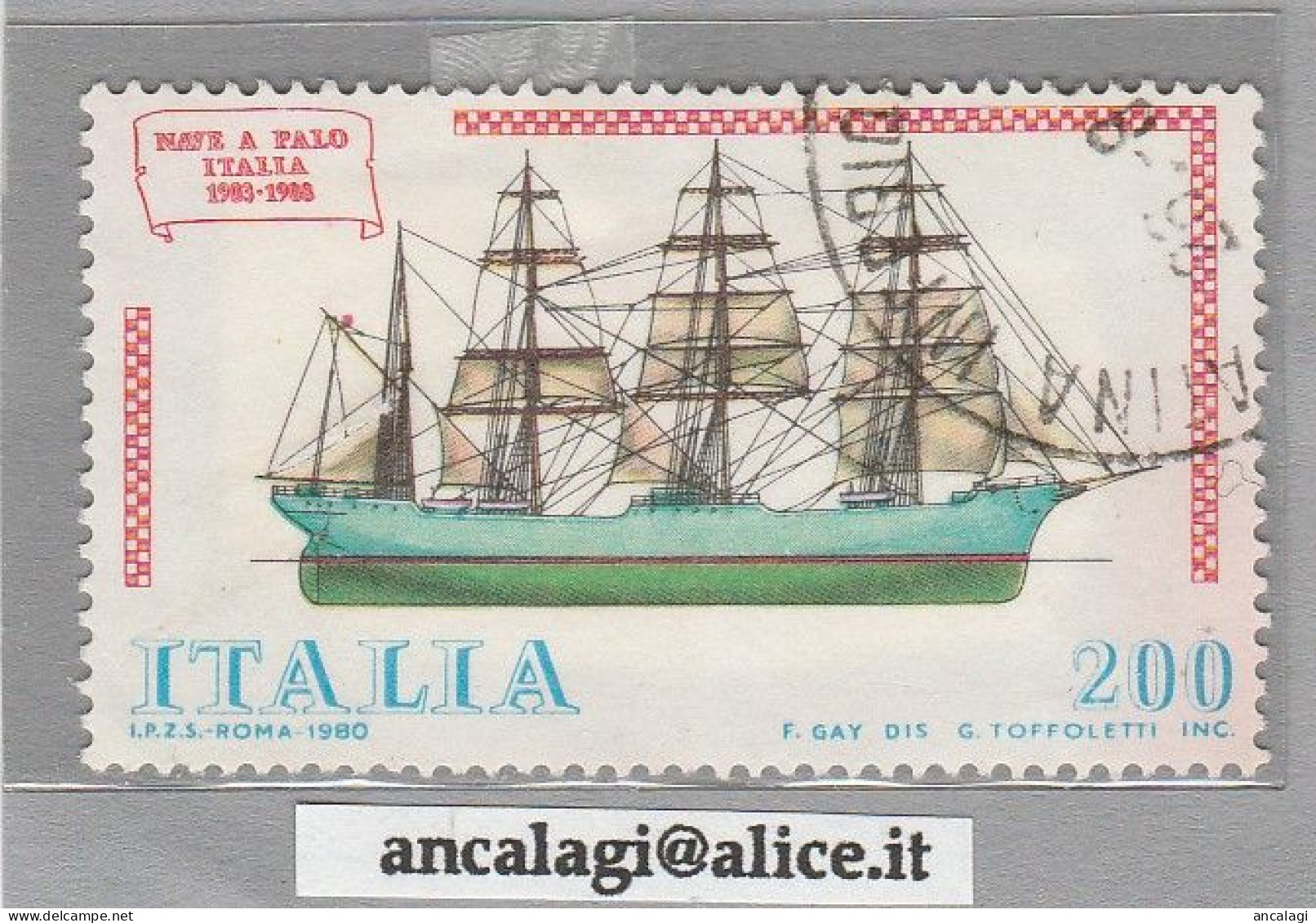 USATI ITALIA 1980 - Ref.0433B "COSTRUZIONI NAVALI ITALIANE" 1 Val. - - 1971-80: Gebraucht