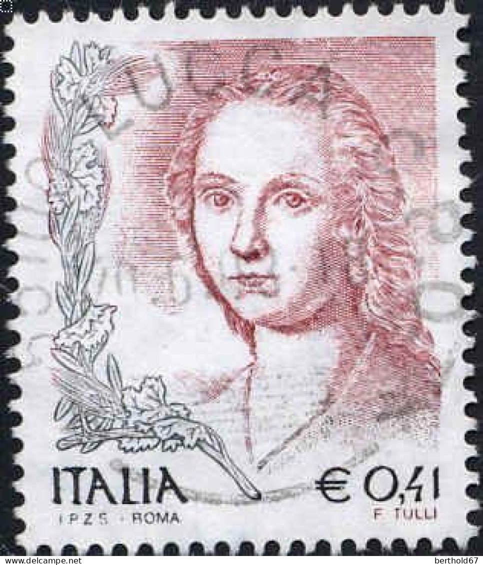 Italie Poste Obl Yv:2537 Mi:2820IA La Femme Dans L'art Raffaello Sanzio (Beau Cachet Rond) - 2001-10: Usati