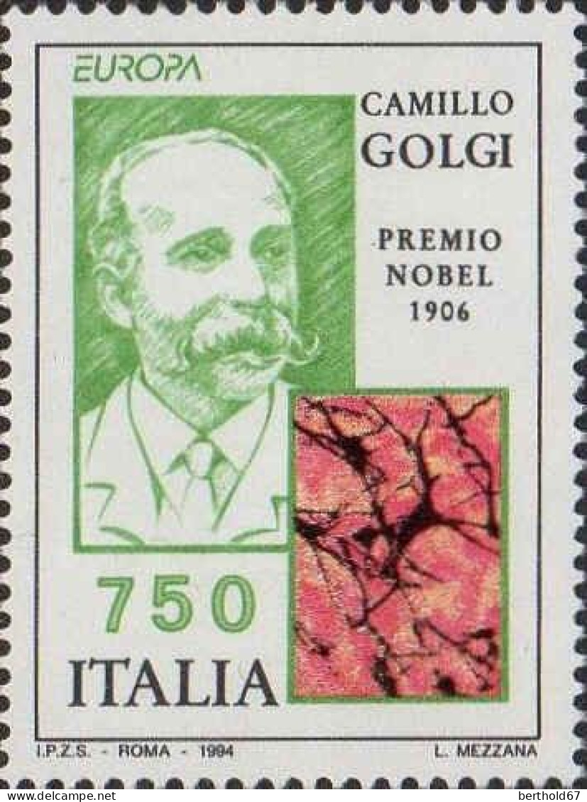 Italie Poste N** Yv:2058 Mi:2325 Europa Camillo Golgi Premio Nobel 1906 - 1991-00: Mint/hinged