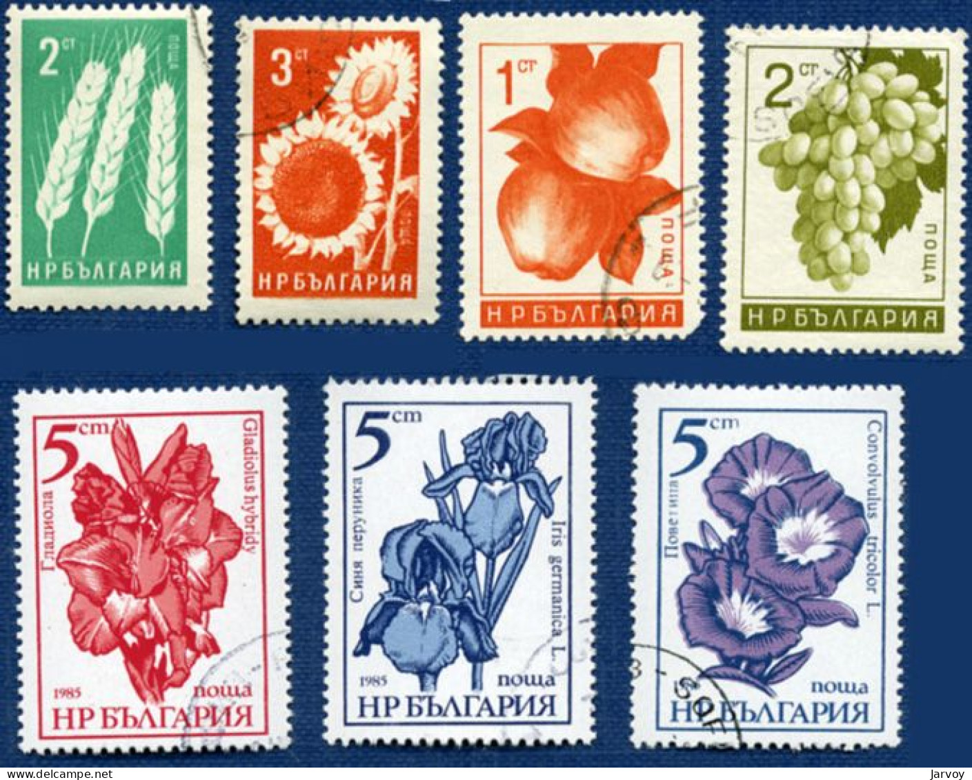 Bulgarie 1956 à 1988, Fruits, Légumes, Fleurs (19 Timbres - O) - Oblitérés