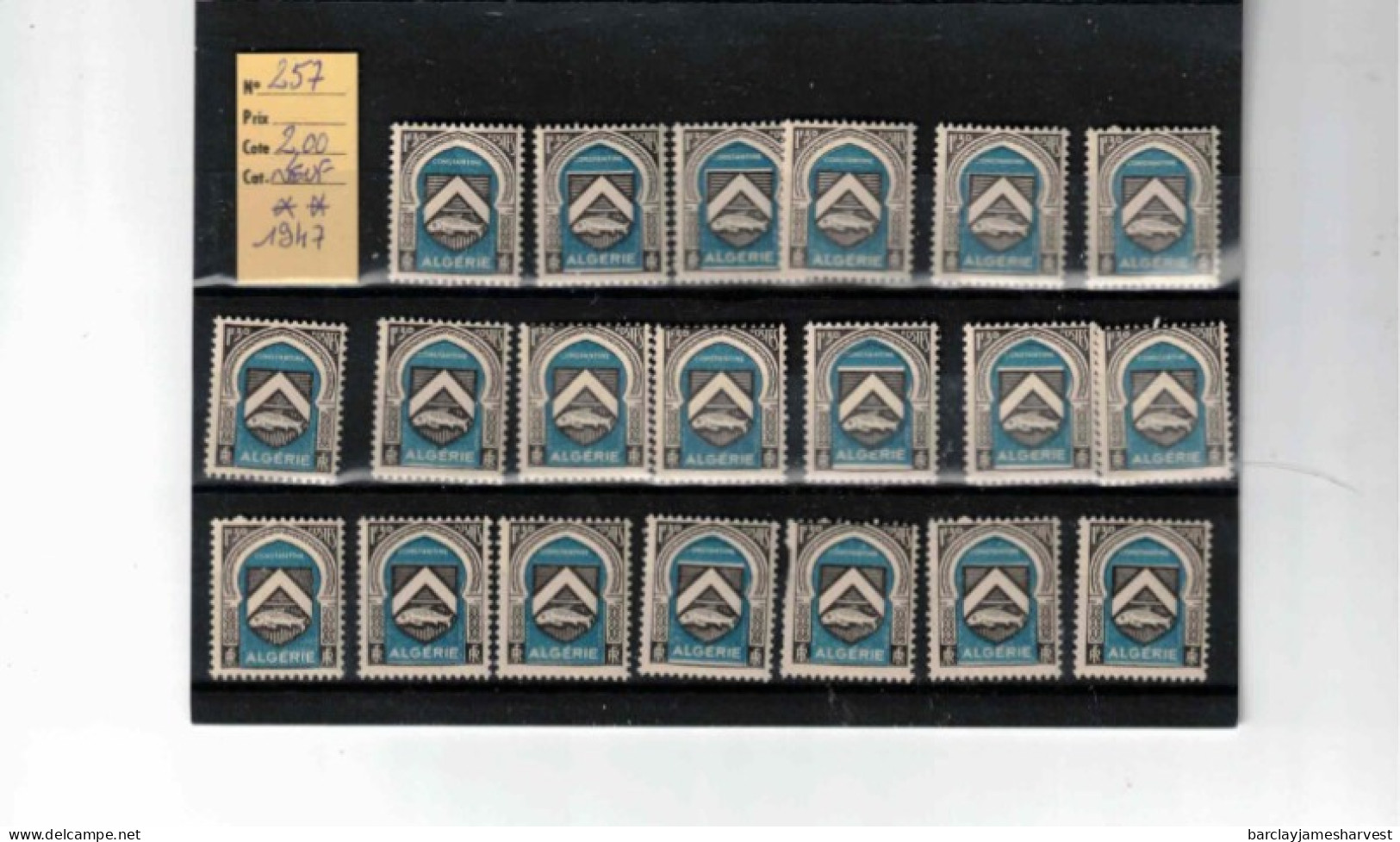 Lot De 20 Timbres Neufs** D'Algérie Numéro 257 Cote Unité : 2.00 Euros - Unused Stamps