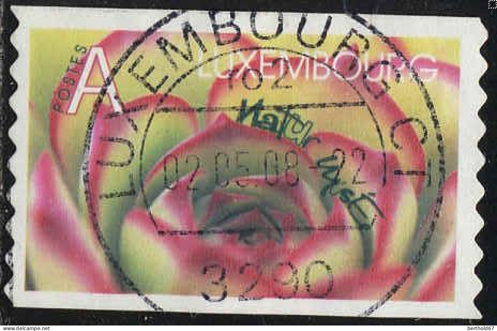 Luxembourg Poste Obl Yv:1537 Mi:1587 Rose (TB Cachet à Date) - Gebruikt