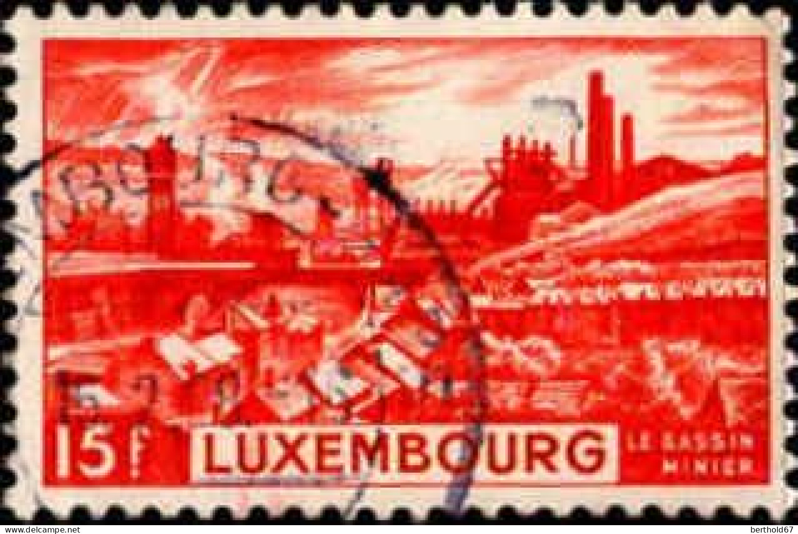 Luxembourg Poste Obl Yv: 408 Mi:433 La Bassin Minier (Beau Cachet Rond) - Usados