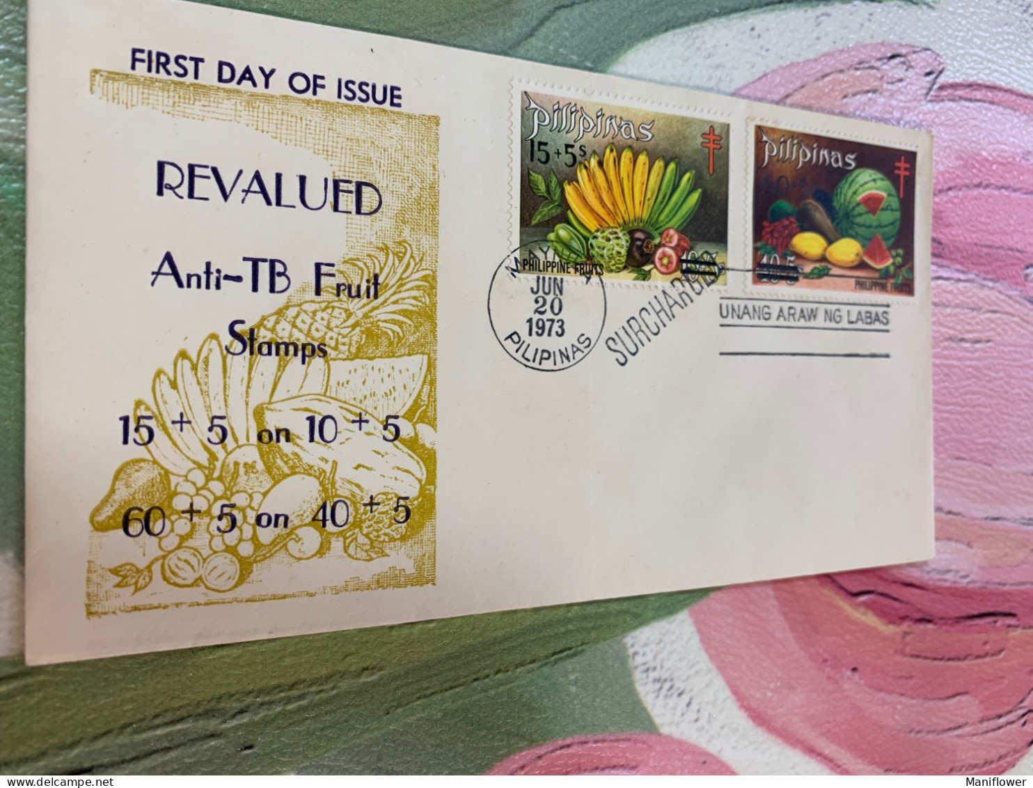 Philippines Stamp 1973 Anti- TB Fruit  FDC - Filippine